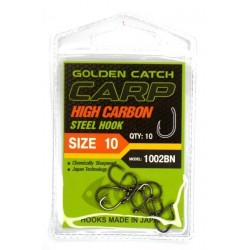 Гачки рибальські, GC Carp 1002, 10шт/уп, колір BN, розмір №10